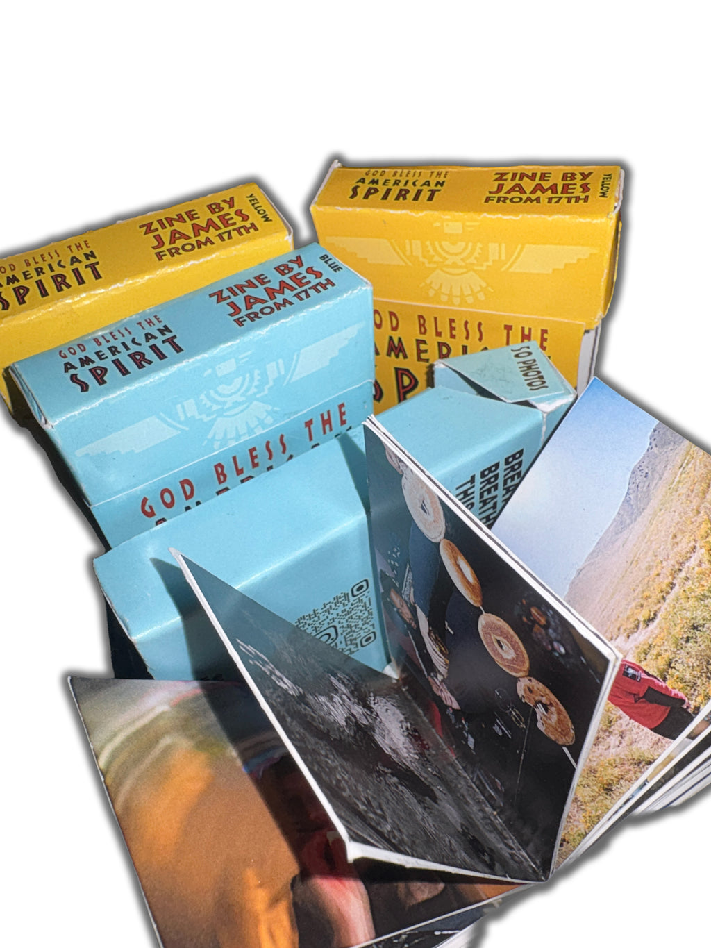 Yellow Cigarette Box Photo Zine
