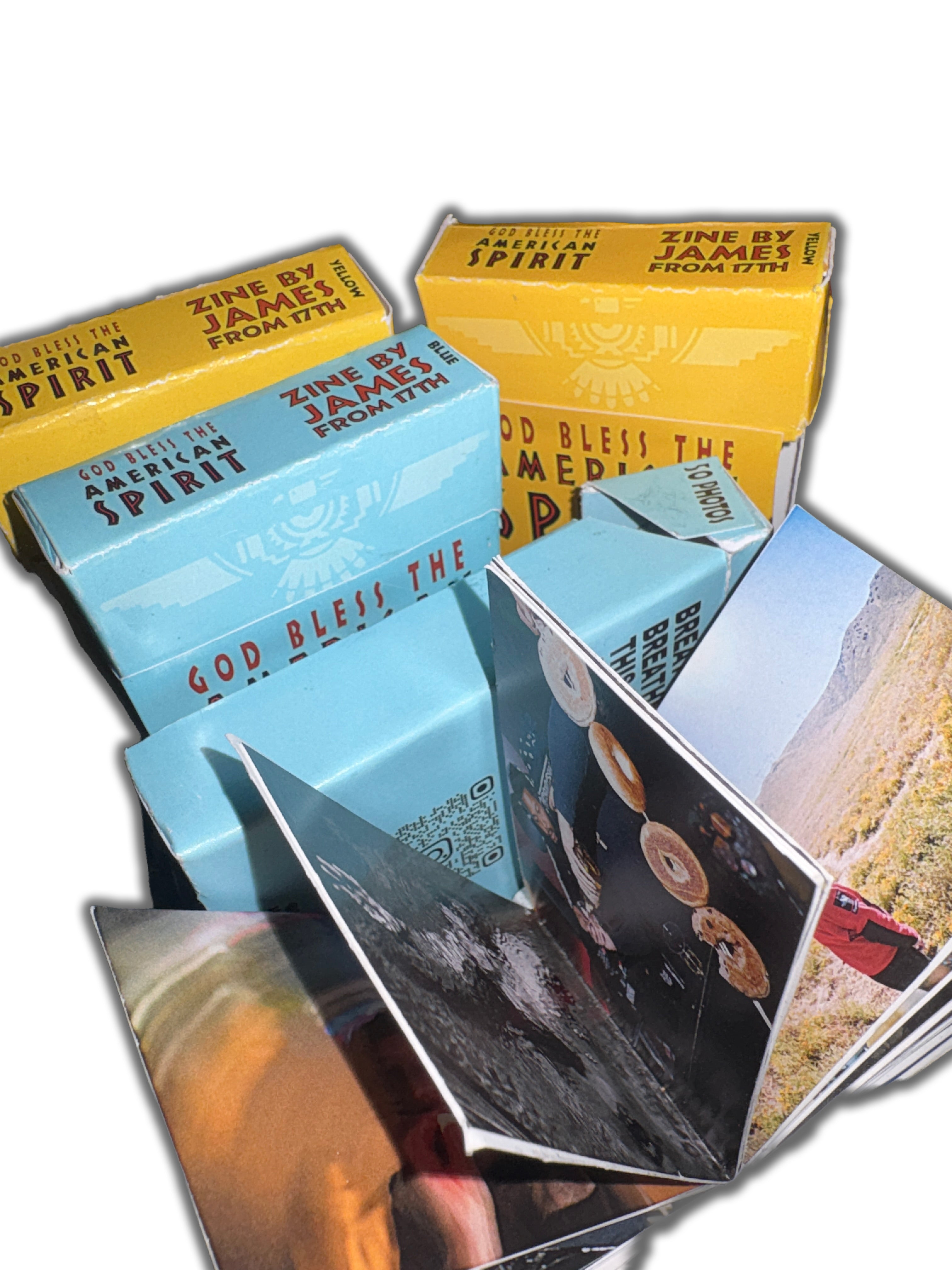 Yellow Cigarette Box Photo Zine