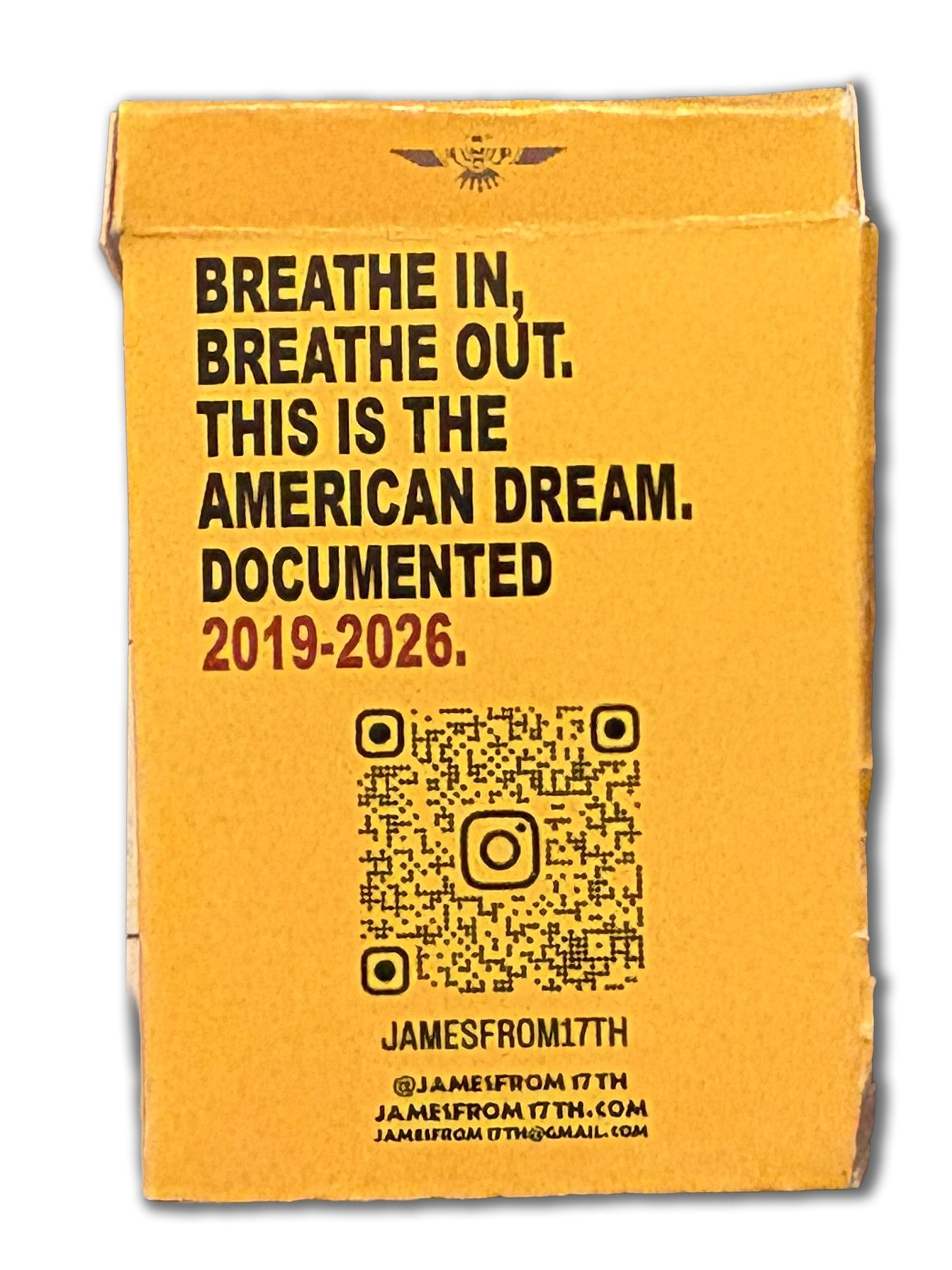 Yellow Cigarette Box Photo Zine